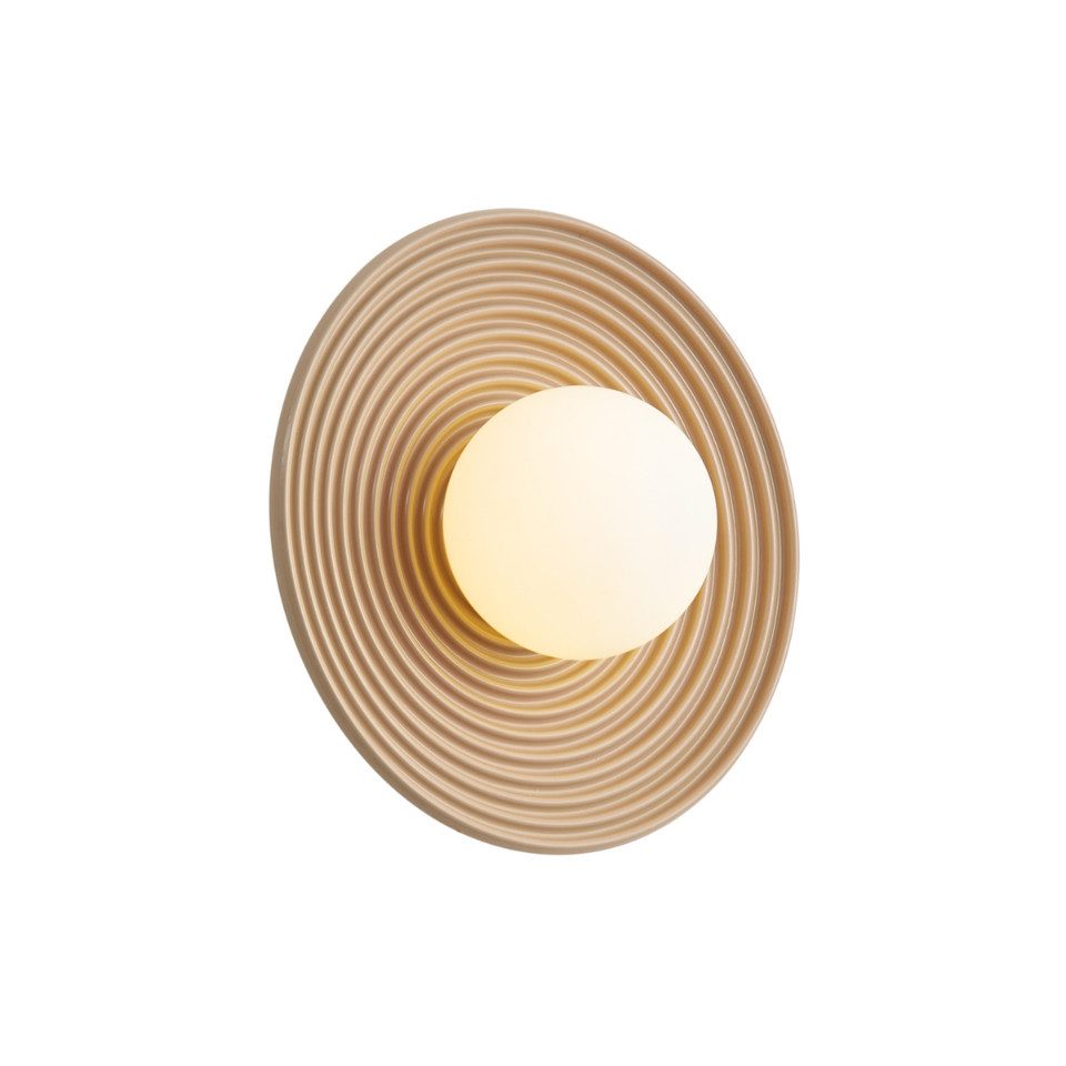 Qazqa Deckenleuchte Lila, ohne Leuchtmittel, Kaltweiß, QAZQA Deckenleuchte, e27, Beige, Keramik, Retro