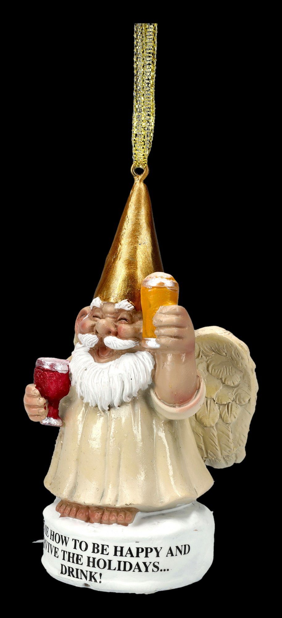 Fantasy Bier Deko Weihnachts - Christbaumschmuck mit Figuren - Engel (1-tlg) Gartenzwerg Shop Christbaumschmuck GmbH