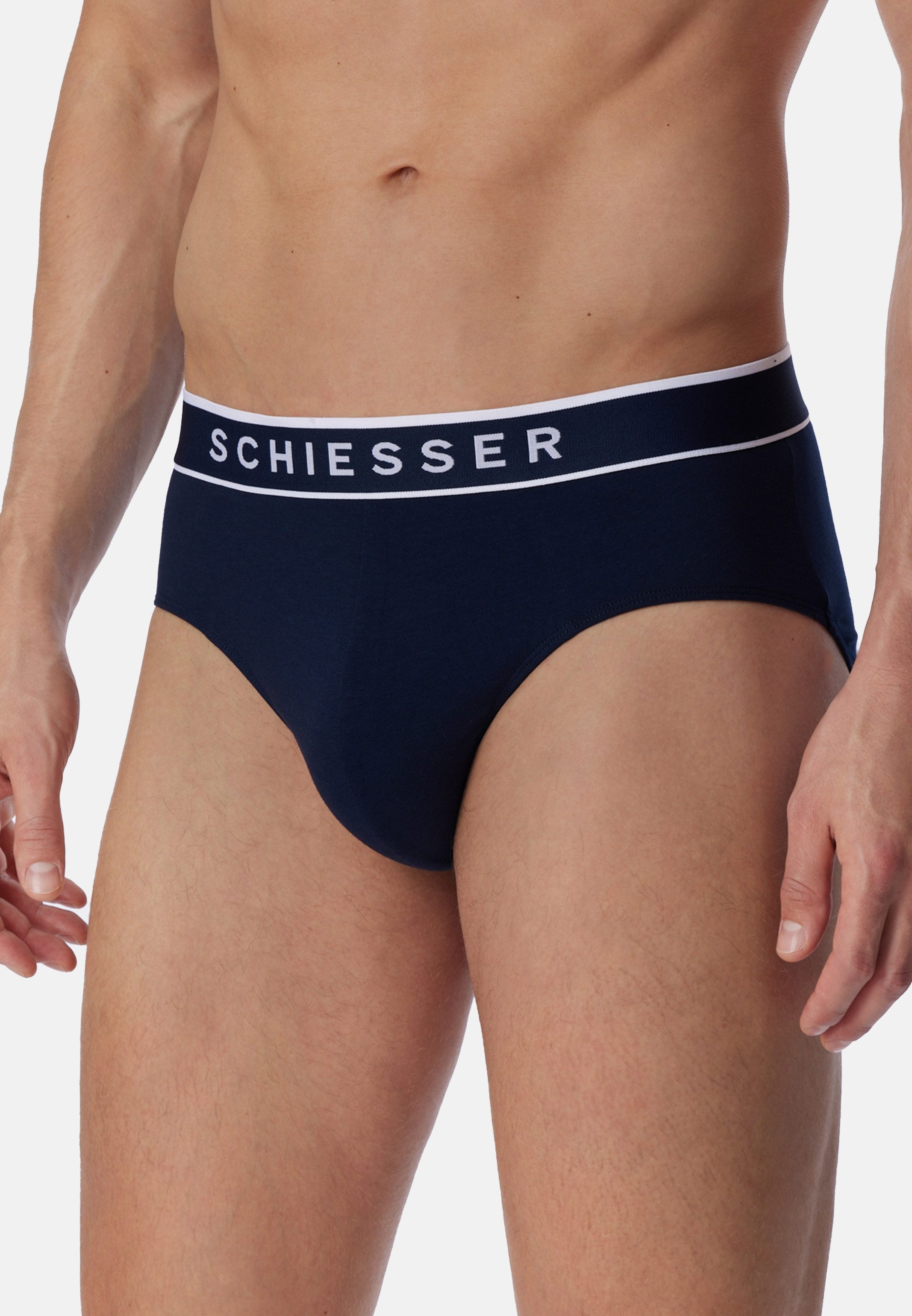 Schiesser Slip 9er Pack 95/5 Organic Cotton (Spar-Set, 9-St) Rio Slip / Unterhose - Baumwolle - ohne Eingriff - Atmungsaktiv