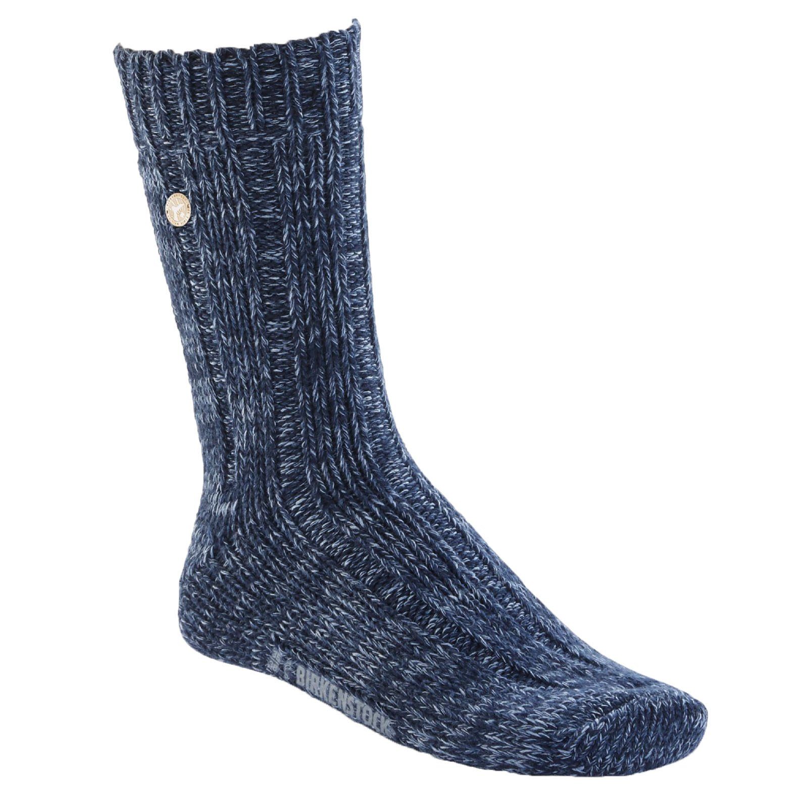 Birkenstock Kurzsocken Damen Blau Cotton Socken Twist - Strumpf