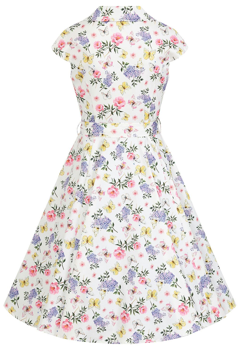 Hearts & Roses London A-Linien-Kleid Zoey Floral Retro Vintage Fit-N-Flare 50er