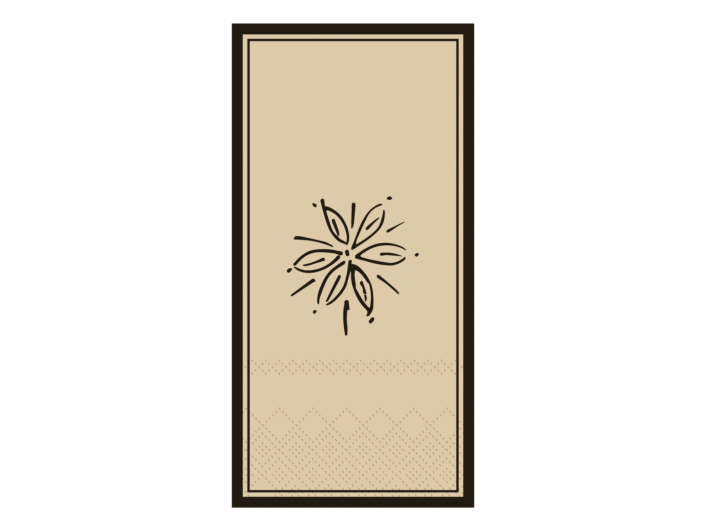 Chic Antique Papierserviette Servietten Flower Papier 20x10 cm 16 Stück Honig/French Grey, Dekorativ, hochwertig, Edel, Farbecht, Papier
