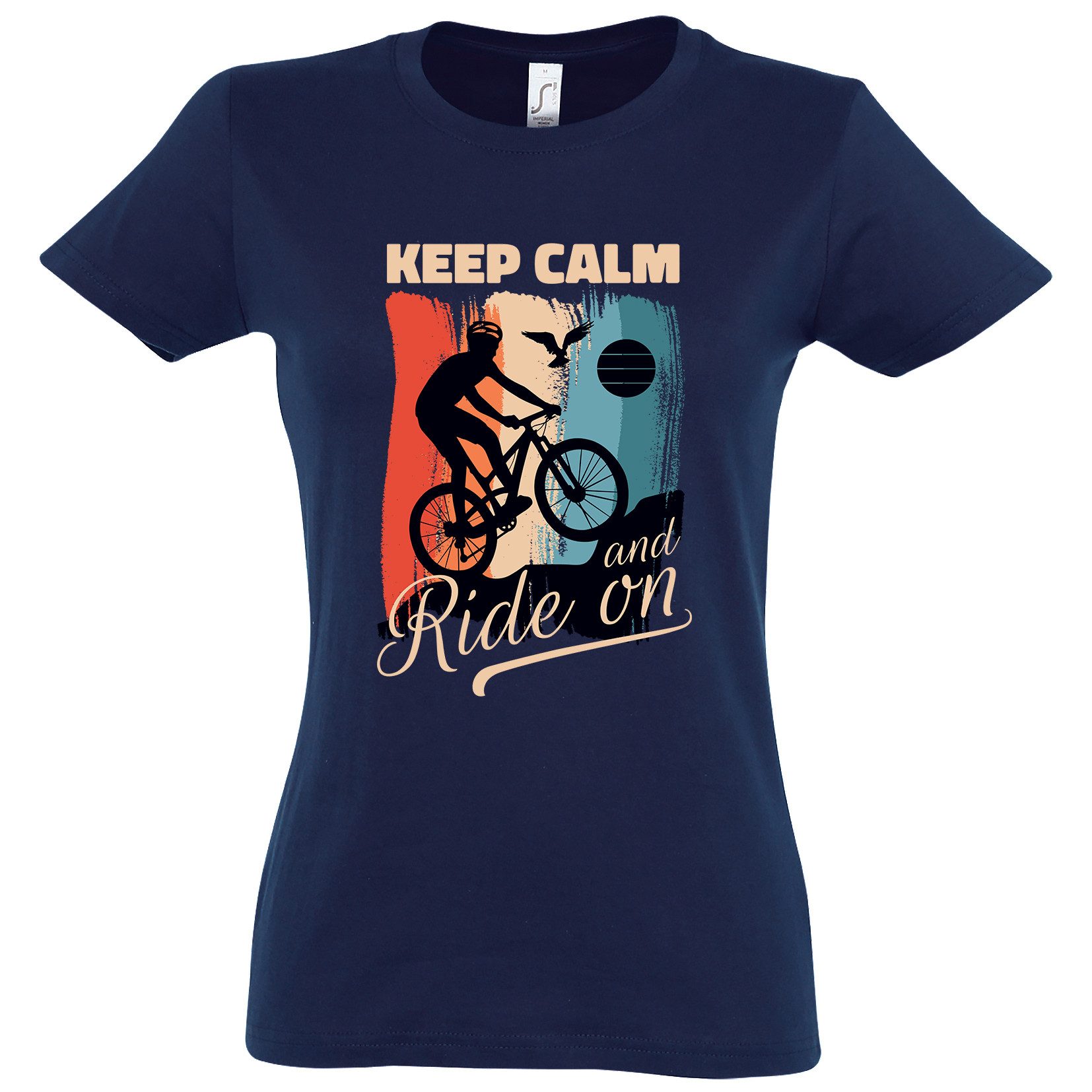 Youth Designz Print-Shirt Keep Calm Fahrrad günstig online kaufen