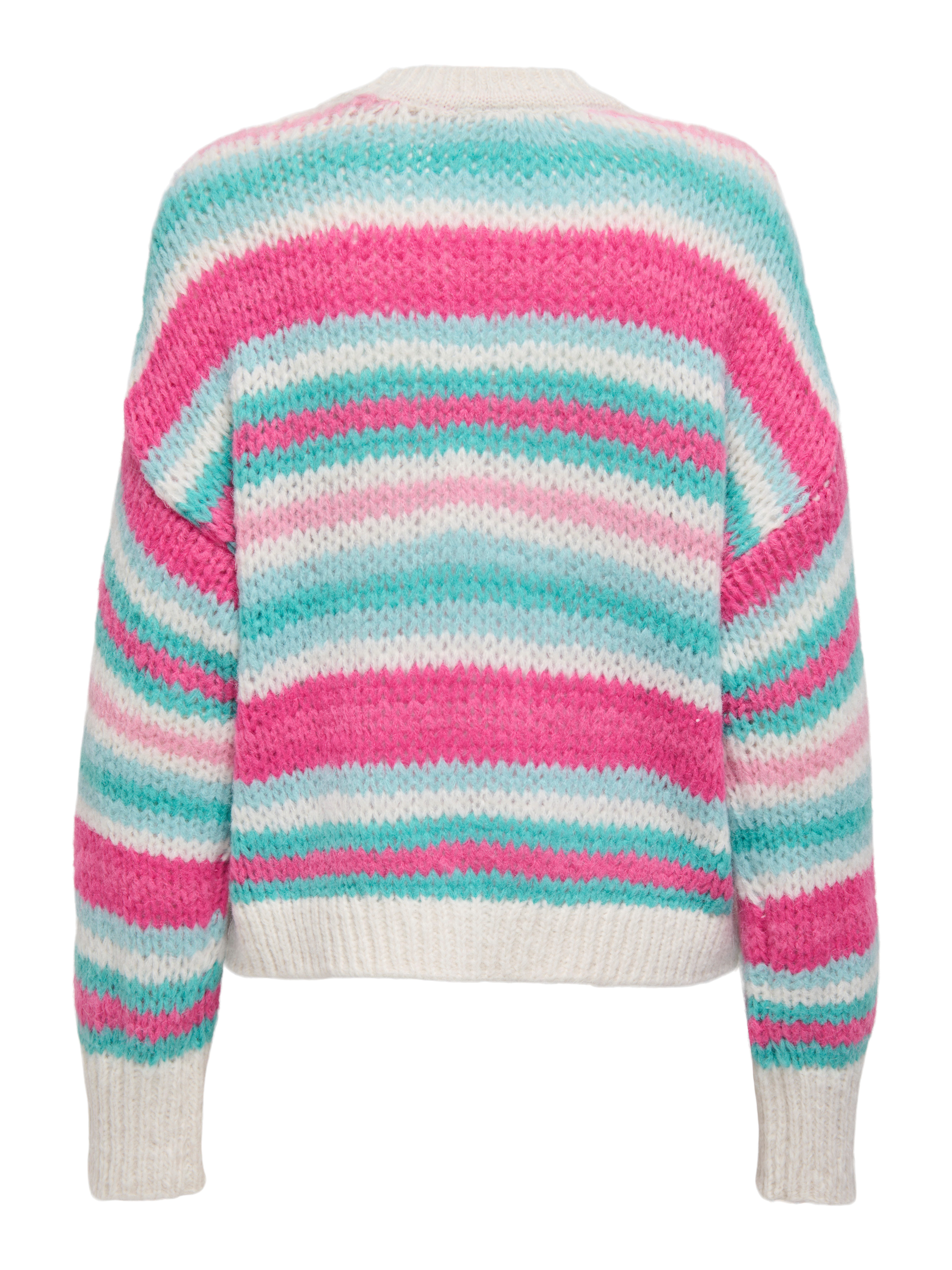 ONLY Strickpullover ONLALYSSA LIFE LS STRIPE O-NECK CC KNT