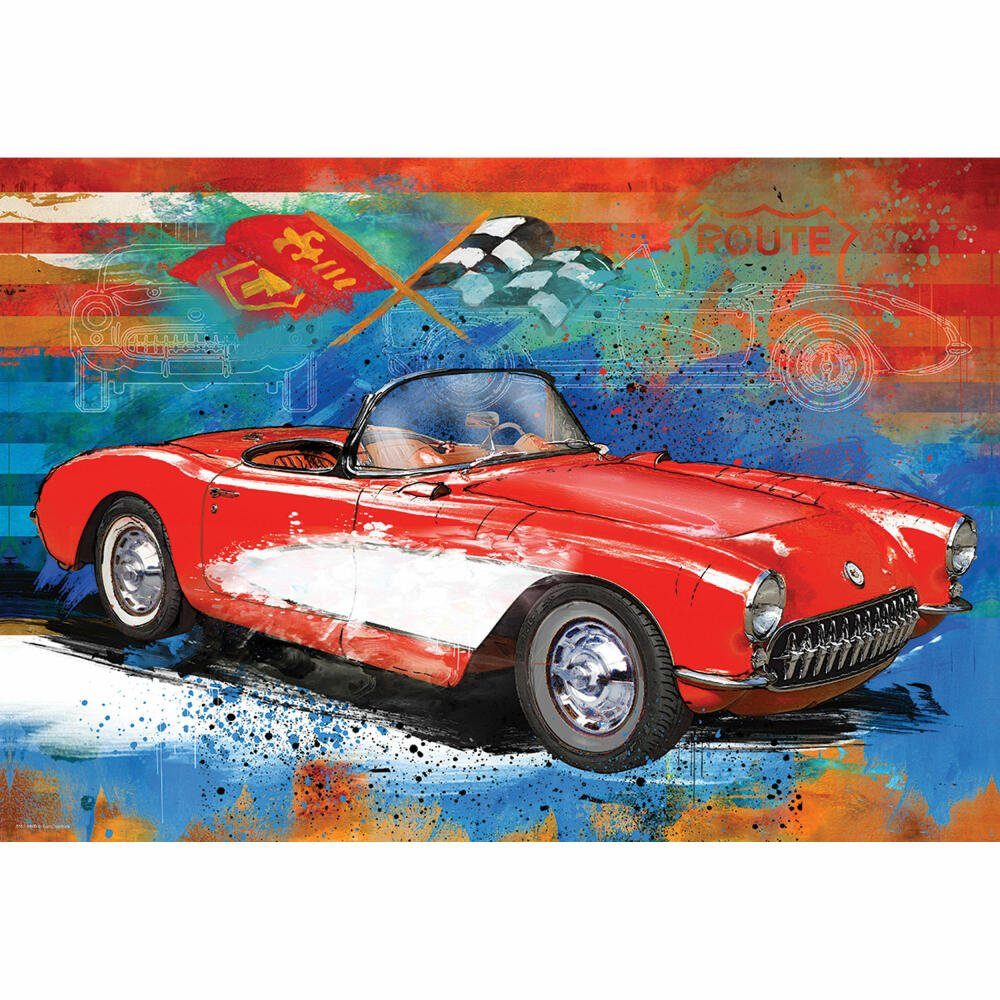 550 EUROGRAPHICS Puzzleteile in Cruising Corvette Puzzledose, Puzzle