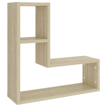 furnicato Wandregal Wandregale 2 Stk. Sonoma-Eiche 50x15x50 cm Holzwerkstoff