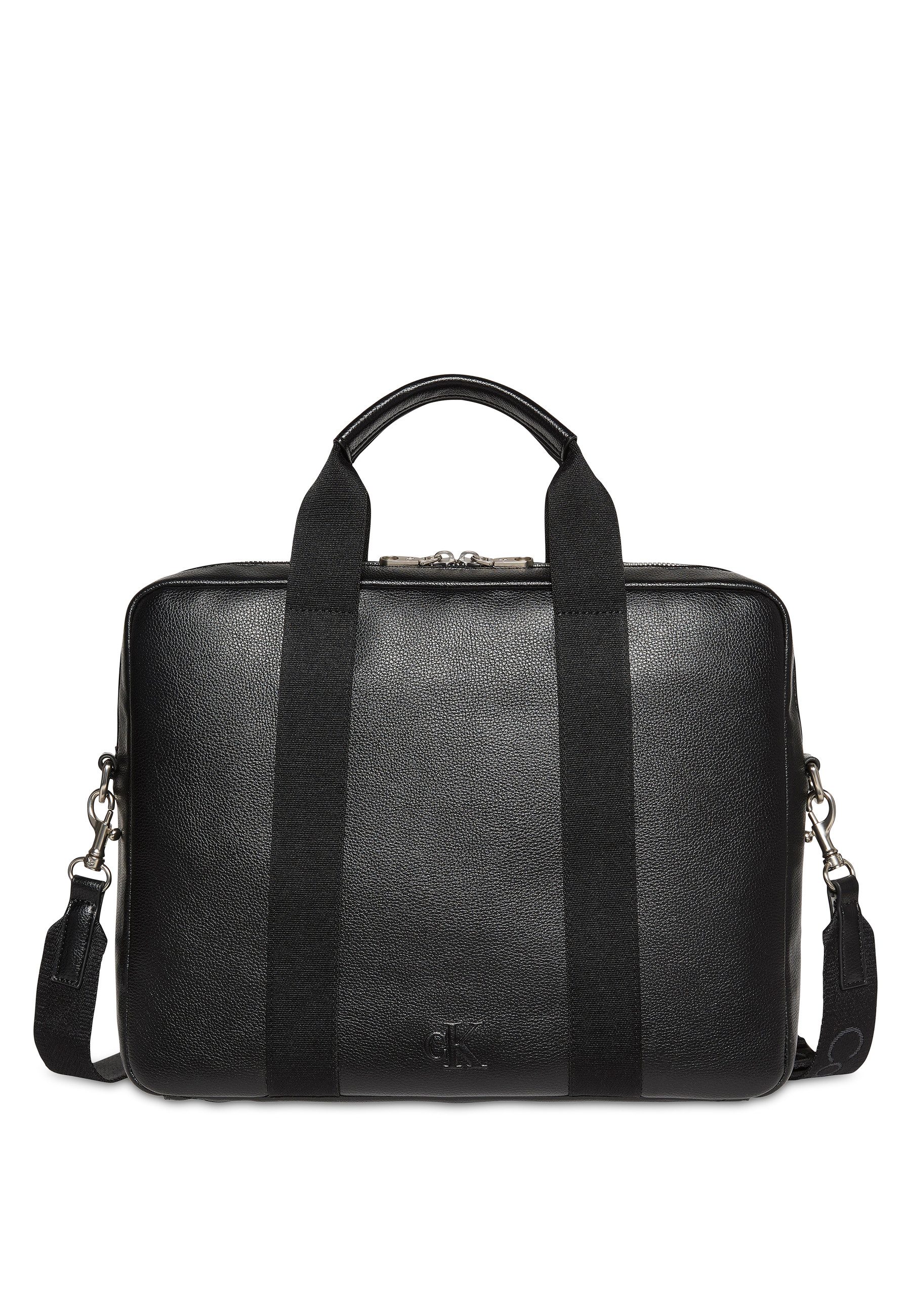 Calvin Klein Laptoptasche WEBBING STRAP LAPTOP BAG, Unisex Geschäftstasche, Computertasche mit CK-Schriftzug