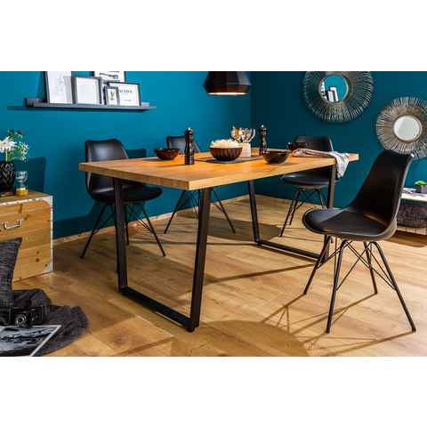 riess-ambiente Esstisch LOFT 160cm natur, Eichen-Optik · Kufen-Gestell · Küchentisch · Industrial Design