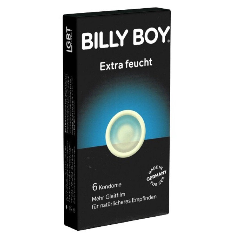 Billy Boy Kondome Extra feucht Packung mit, 6 St., besonders gleitfähige Kondome