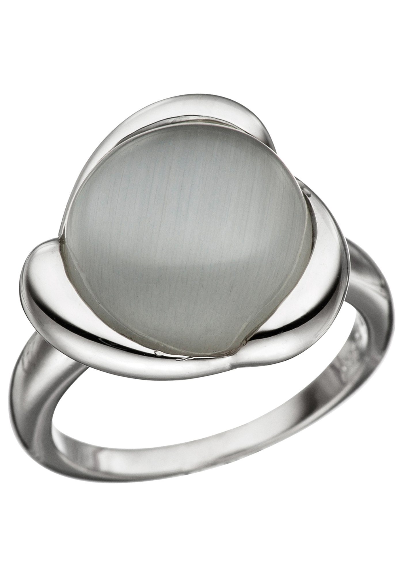 JOBO Silberring, 925 Silber mit syntheti...