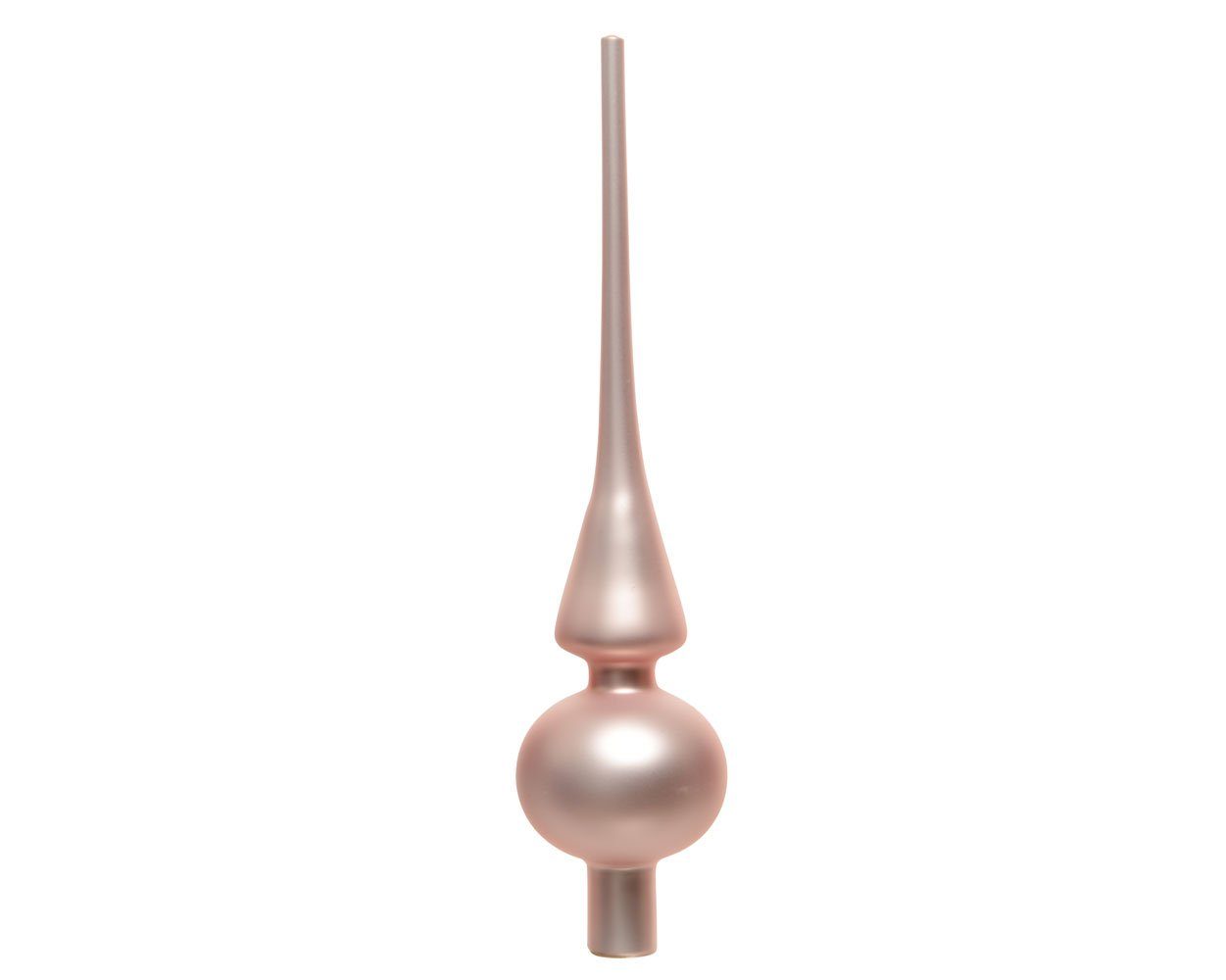 Kaemingk Christbaumspitze, Christbaumspitze Glas 26cm rosa matt