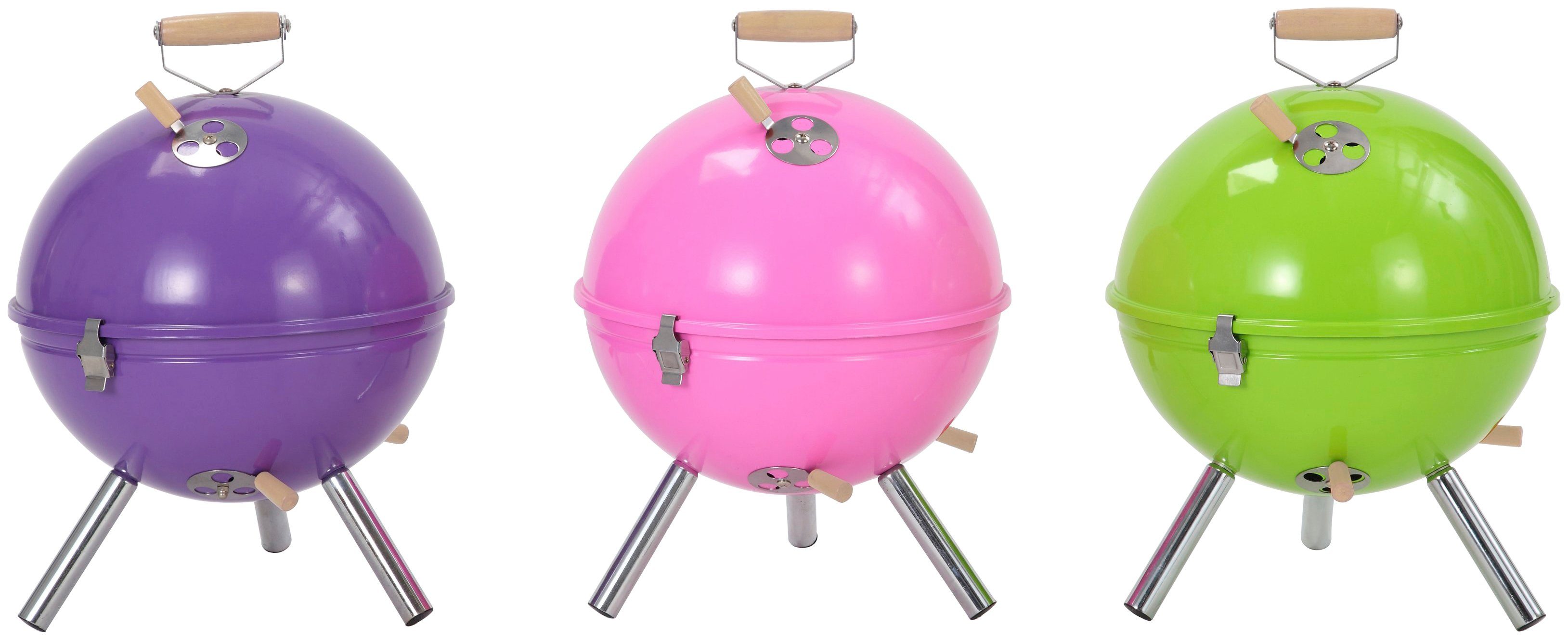 Tepro Holzkohlegrill Mini-Kugelgrill Crystal, ØxH: 32x45 cm – Bild 5 von 5