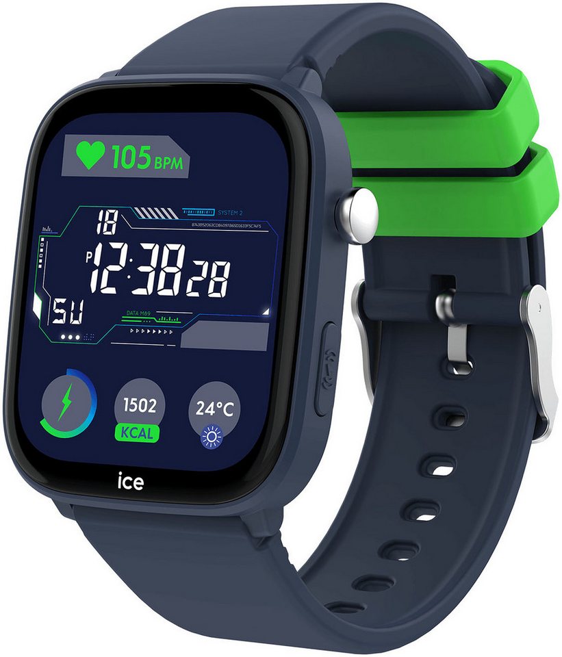 ice-watch ICE smart junior 3.0 - Find My - 1.75 Smartwatch, Armbanduhr, Kinderuhr, Silikonarmband, Bluetooth, Geschenkidee,digital blau