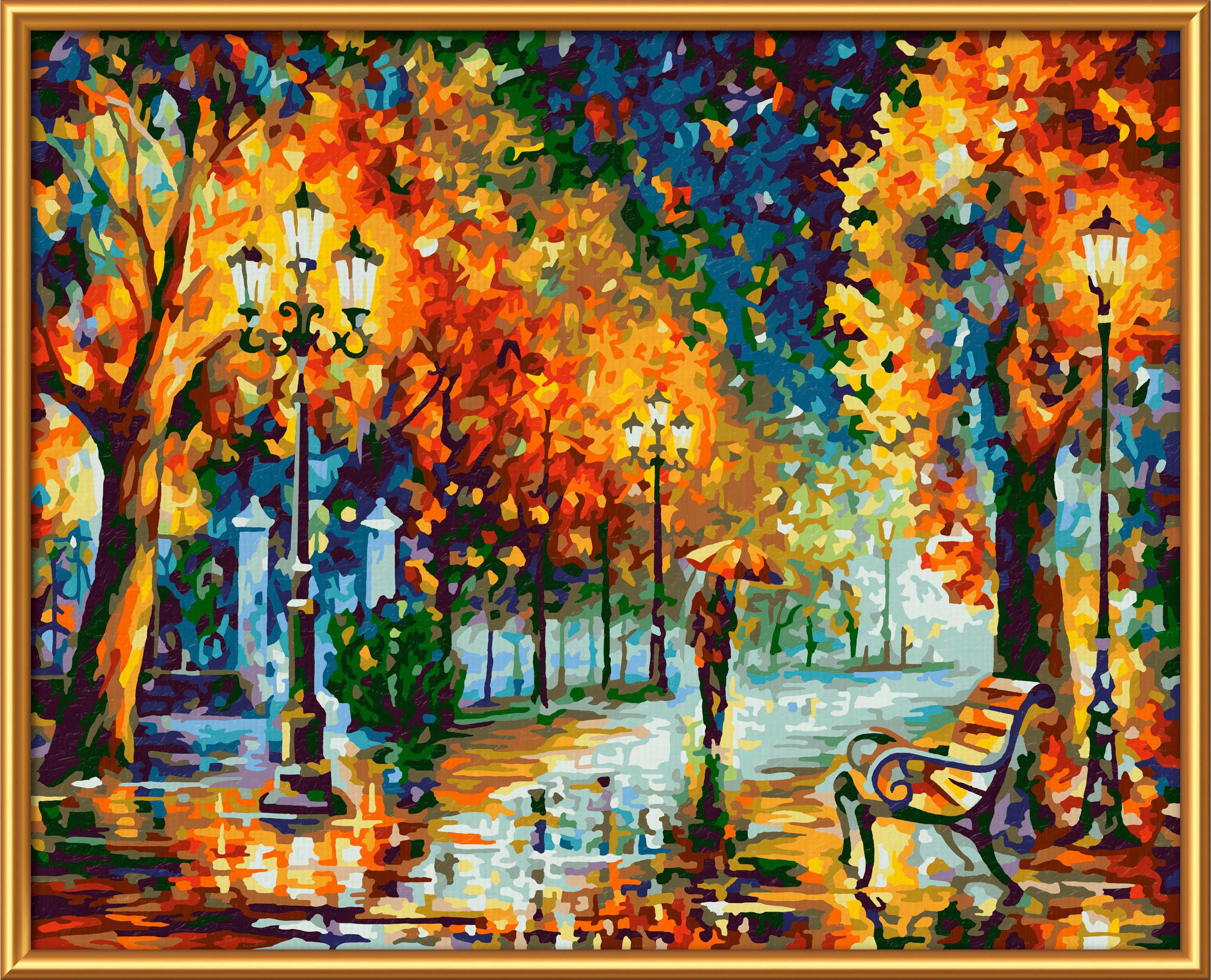 Schipper Malen nach Zahlen Meisterklasse Klassiker - Spaziergang im Herbst, Made in Germany