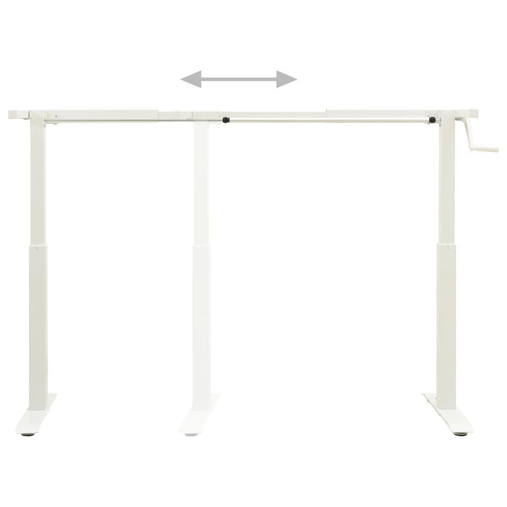 Manuell (1-St), höhenverstellbares,Handkurbel DOTMALL Weiß Schreibtisch-Gestell, Tischgestell