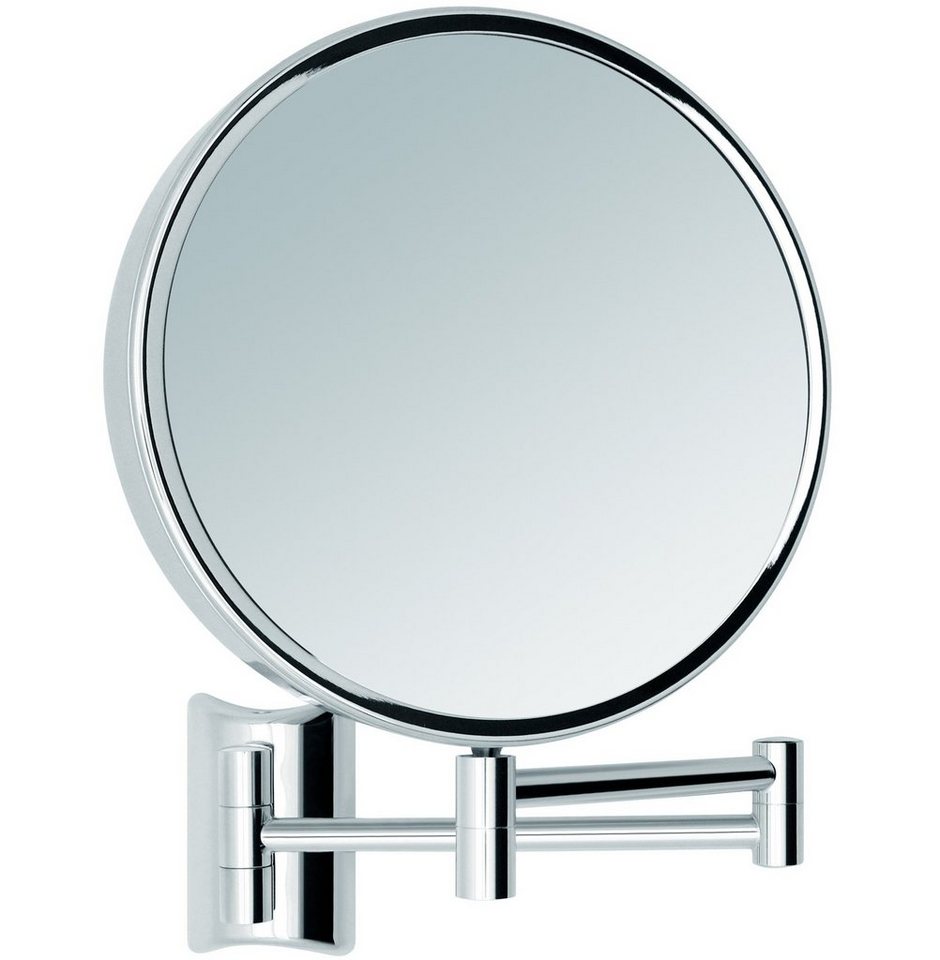 Libaro Kosmetikspiegel Imola, 360° Schminkspiegel mit Wandmontage,  Rasierspiegel doppelseitig mit Vergrößerung (3x / 7x)