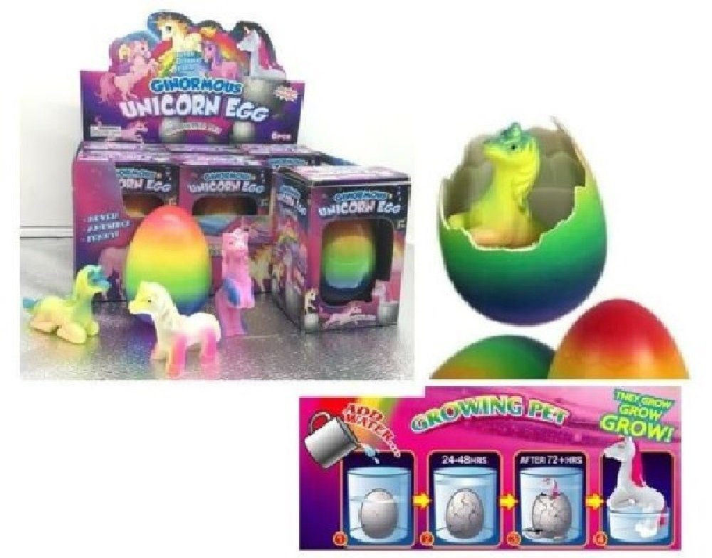 Luna24 simply great ideas... Spielwelt 2x Magisches Einhorn aus dem Ei Regenbogenfarbe, ca. 9,6x4,2x2,5 cm, (2-tlg)