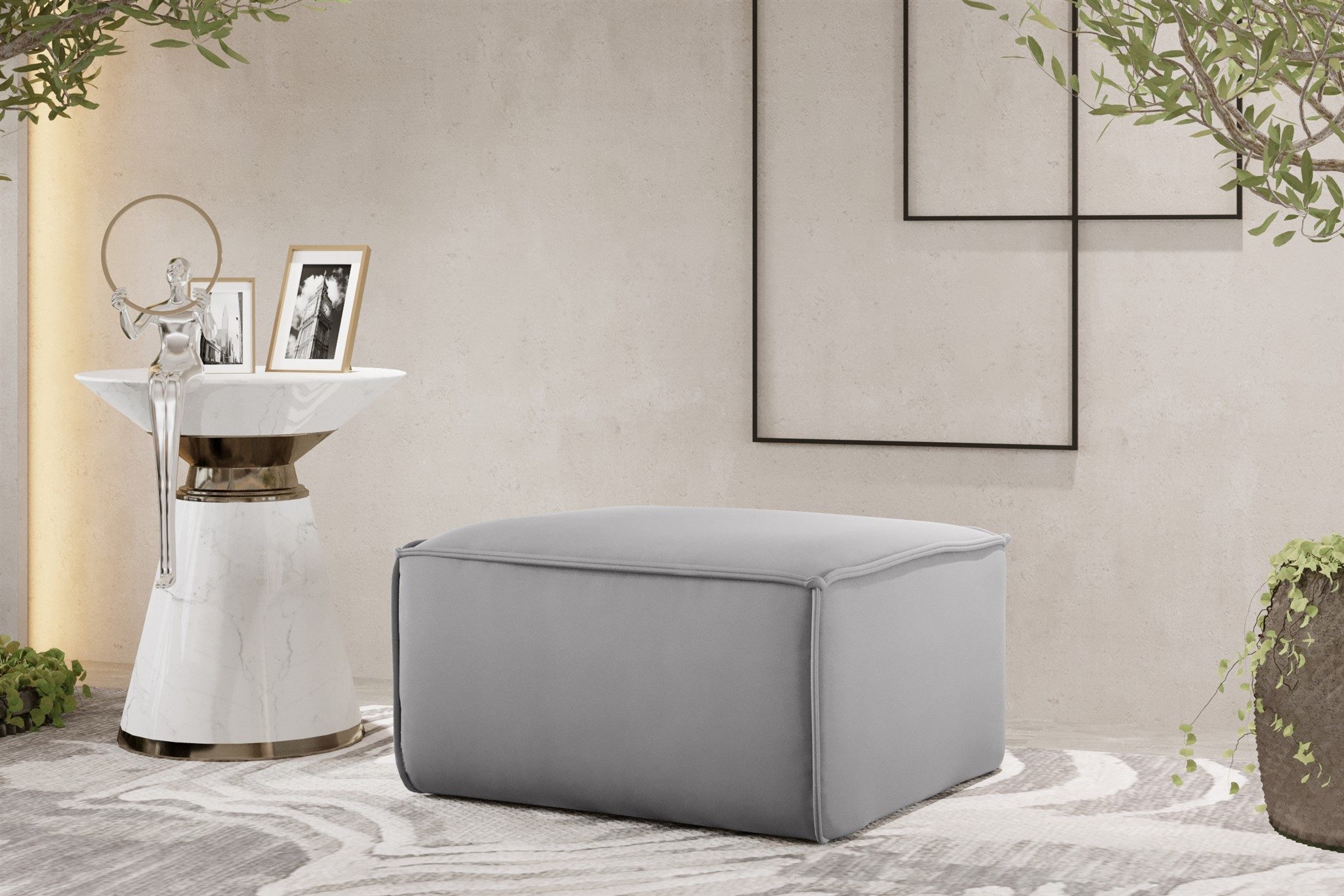 Fun Möbel Polsterhocker Designerhocker CELES PREMIUM günstig online kaufen