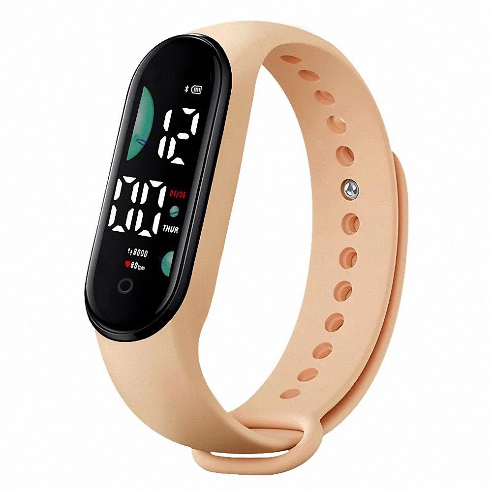Taffstyle Quarzuhr Digitale Armbanduhr LED Silikon Sportuhr Gummi Kinderuhr Haut, (Farbige Lernuhr Silikonuhr Süß), Uhr Damenuhr Mädchen Jungen Sportuhr Bunte Kinderuhr