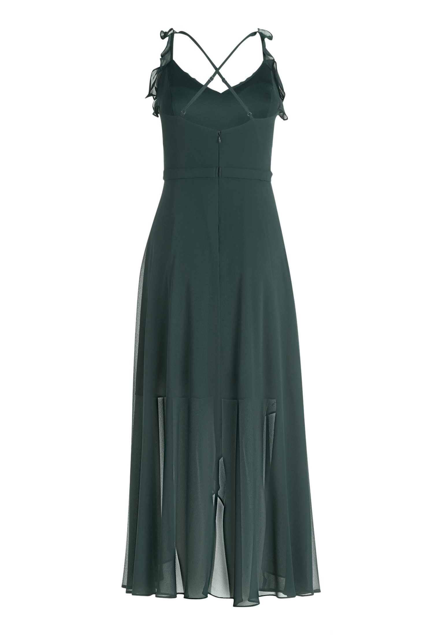 Vera Mont Abendkleid Damen mit Volant Wickel-Design