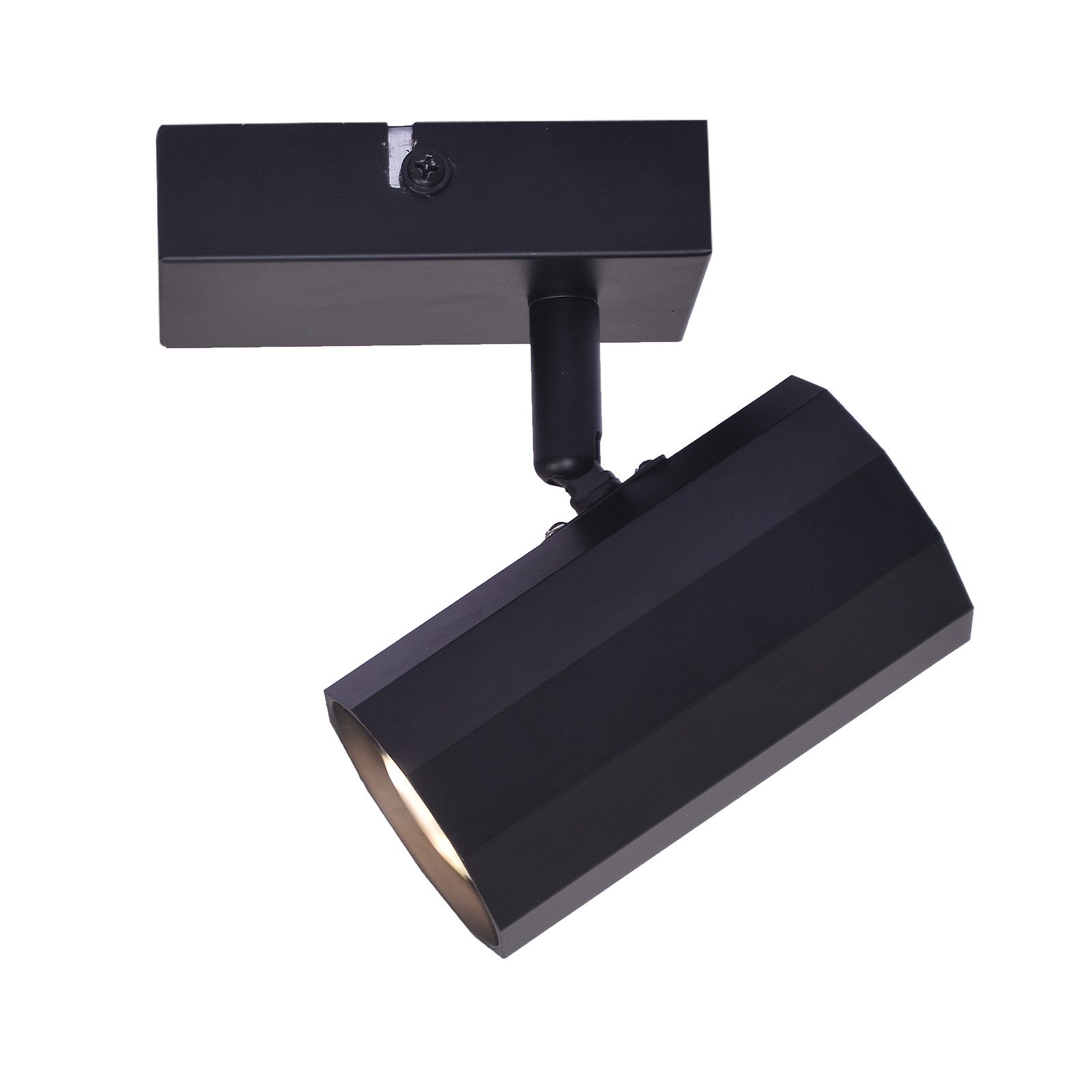 ZMH Deckenstrahler 1 Flammig Schwarz Vintage Deckenspot Schwenkbar 350° für Schlafzimmer, Flexible Einstellbarkeit, ohne Leuchtmittel, Metall GU10 Flurlampe MAX. 40W Arbeitszimmer