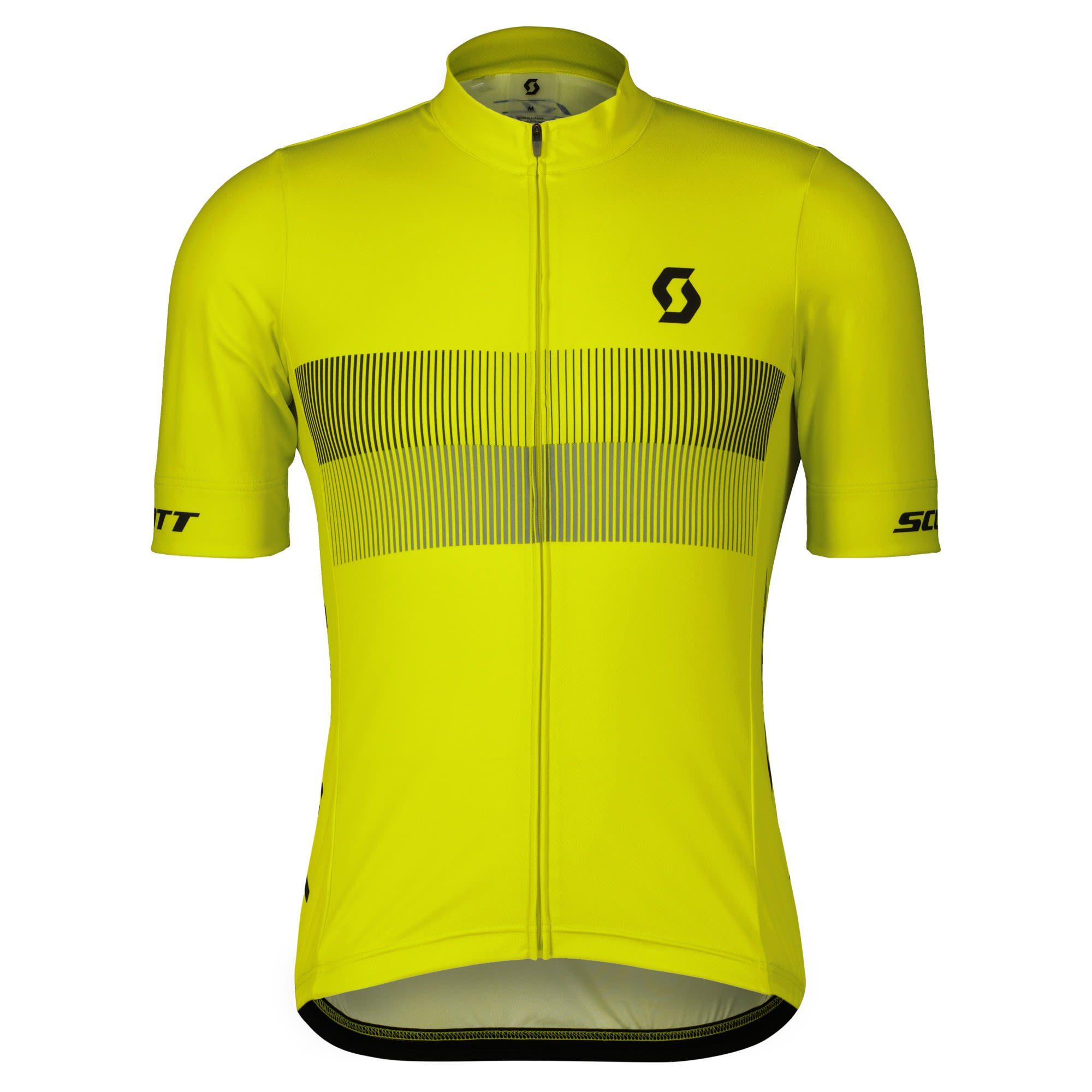 Scott Radtrikot Scott M Rc Team 10 S/sl Shirt Herren Sulphur Yellow - Black | Fahrradtrikots