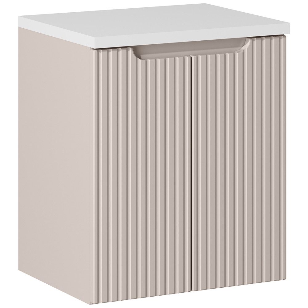 Lomadox Waschtischplatte NEWPORT-56-WHITE, Abdeckplatte, weiß, ca. günstig online kaufen