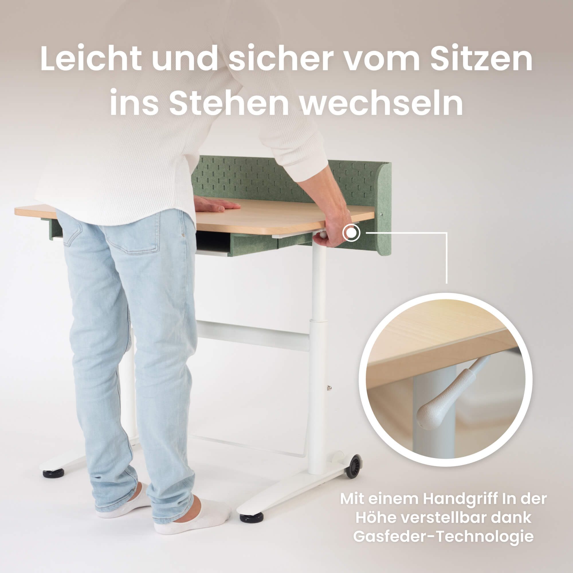 Ergotopia Kindertisch Desktopia Kids - Höhenverstellbarer Kinderschreibtisch – Bild 5 von 5