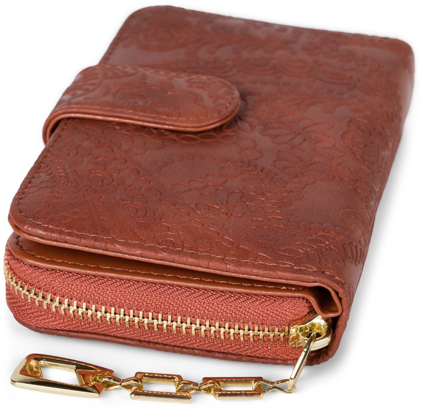 styleBREAKER Geldbörse Geldbörse mit Paisley Blumen Blüten Prägung (1-tlg) günstig online kaufen