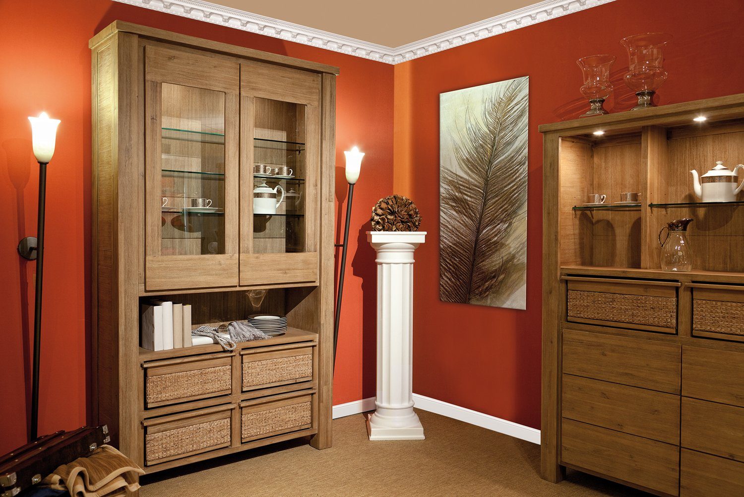 Homestar Zierleiste Tina (95 x 95 mm), Länge 2m, einfaches Verkleben mit HOMESTAR SX 100, Polystyrol, überstreichbar