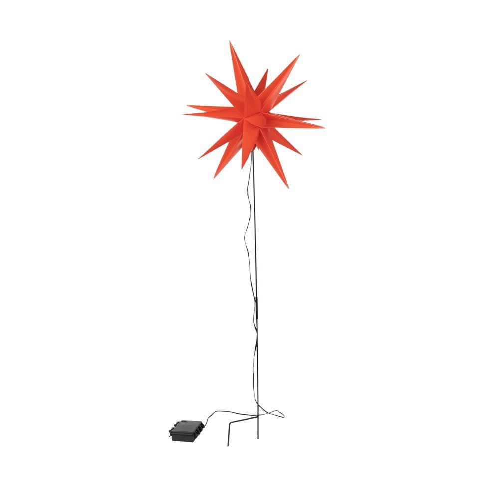 Haushalt International LED-Stern für außen LED Gartenstecker PVC Stern oran günstig online kaufen