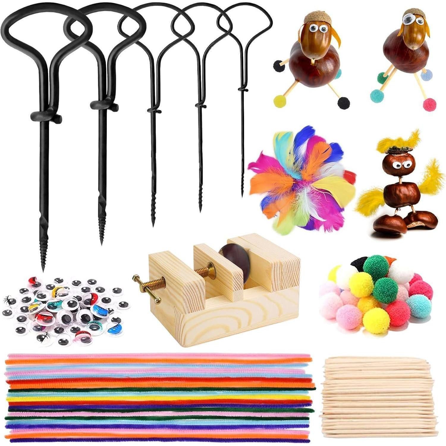 LuxusKollektion Dekohänger Kastanienbohrer Set Kinder DIY günstig online kaufen