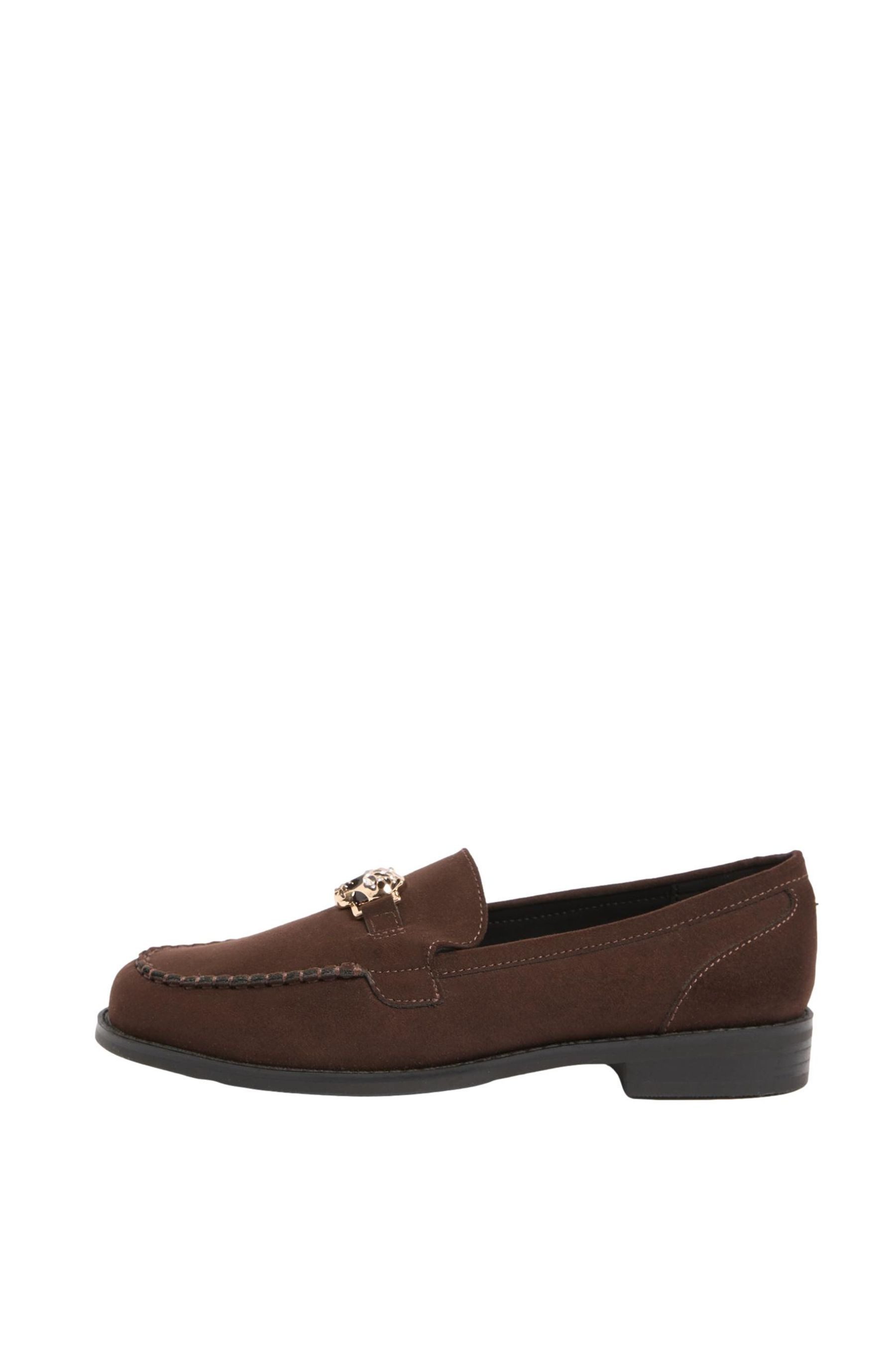 Lipsy Schlupf-Loafer mit Leopardenmotiv, schmal Loafer