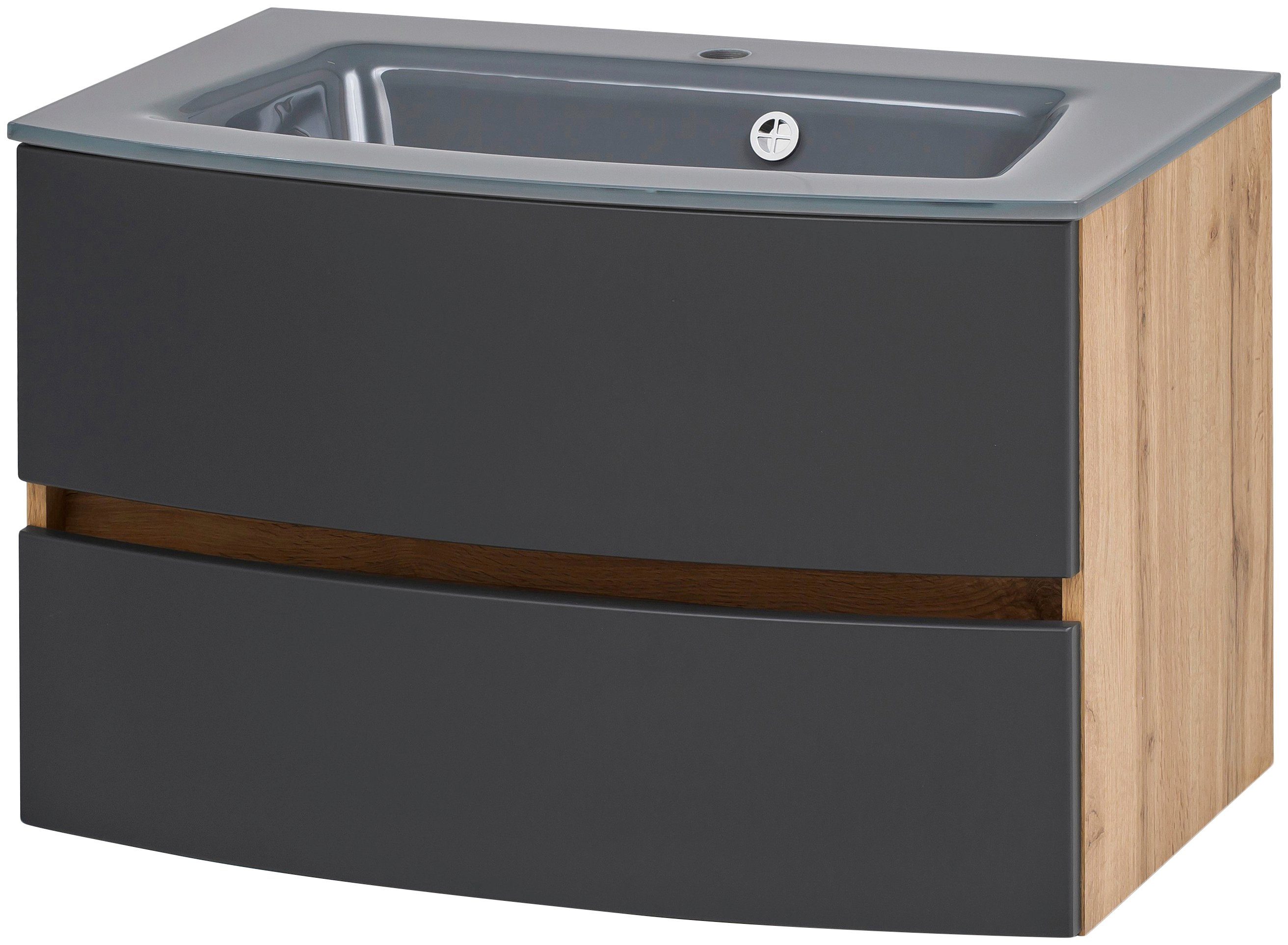 welltime Waschtisch Kaunas, Breite 80 cm, mit Soft-Close Funktion