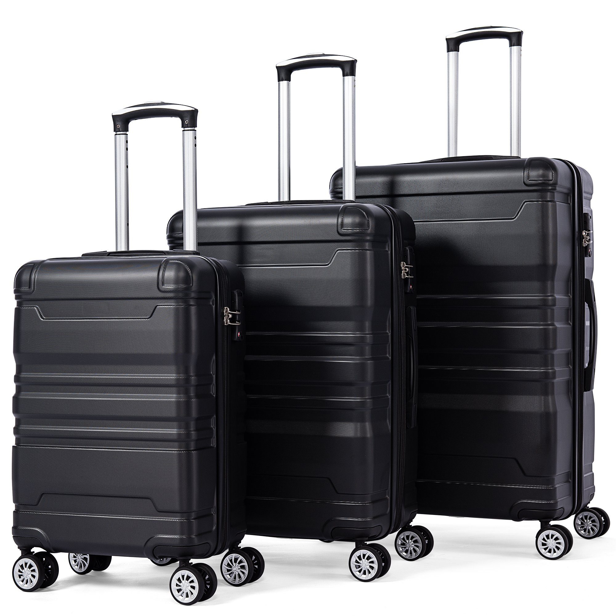 Merax Trolleyset, (3 tlg), Hartschalenkofferset, TSA-Schloss, Doppelrollen günstig online kaufen