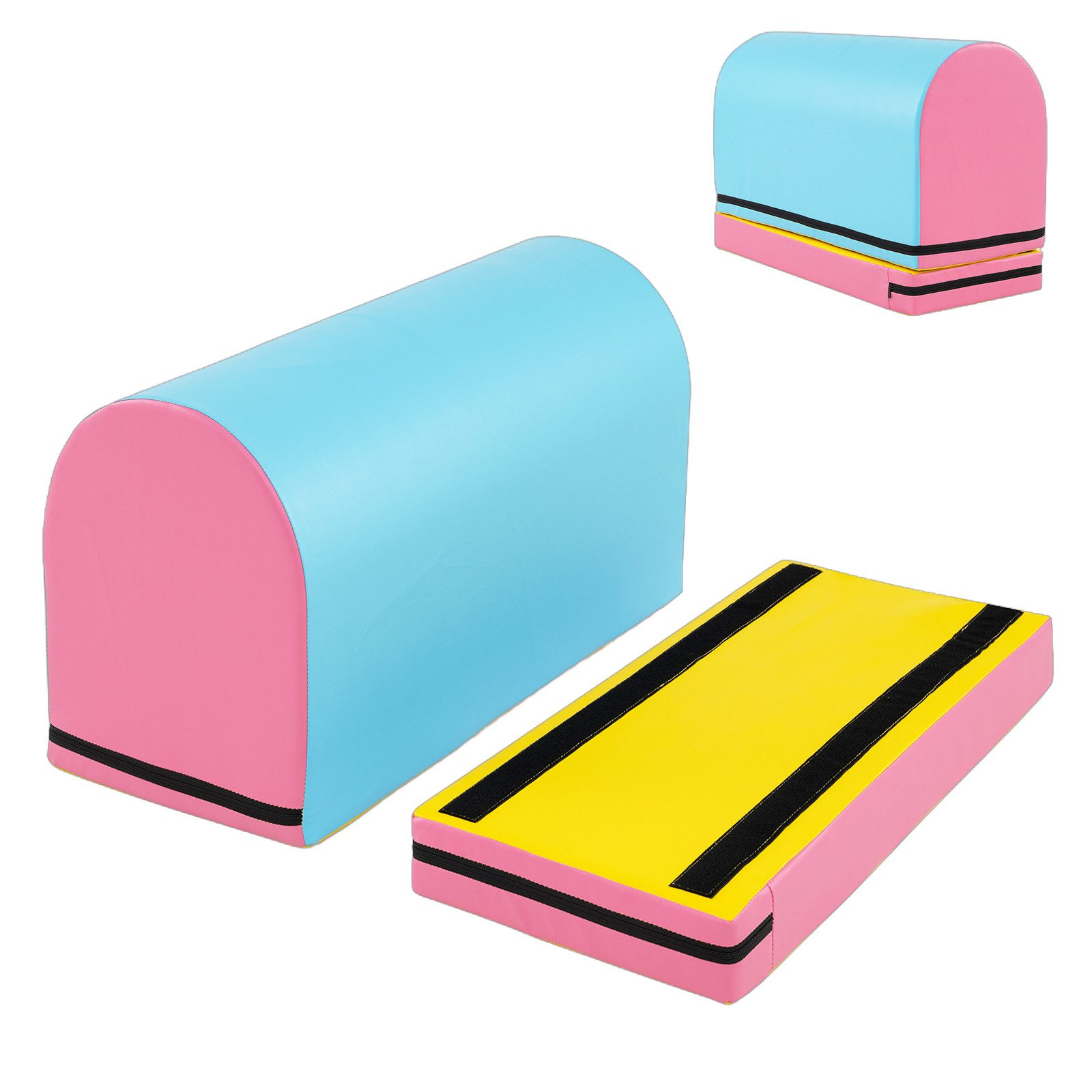 COSTWAY Turnbank, Briefkasten-Turnmatte, Gymnastik-Sprungkasten, Turnhilfe