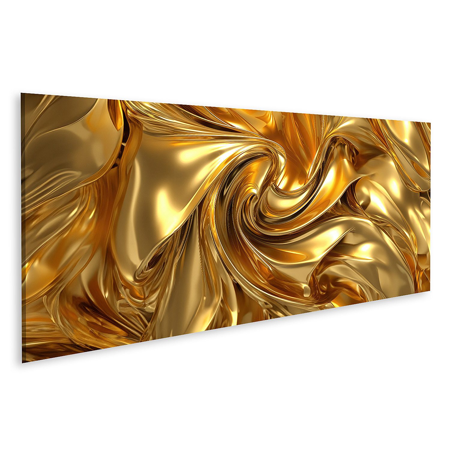 islandburner Leinwandbild Gold Textur Gradients Schatten Bilder