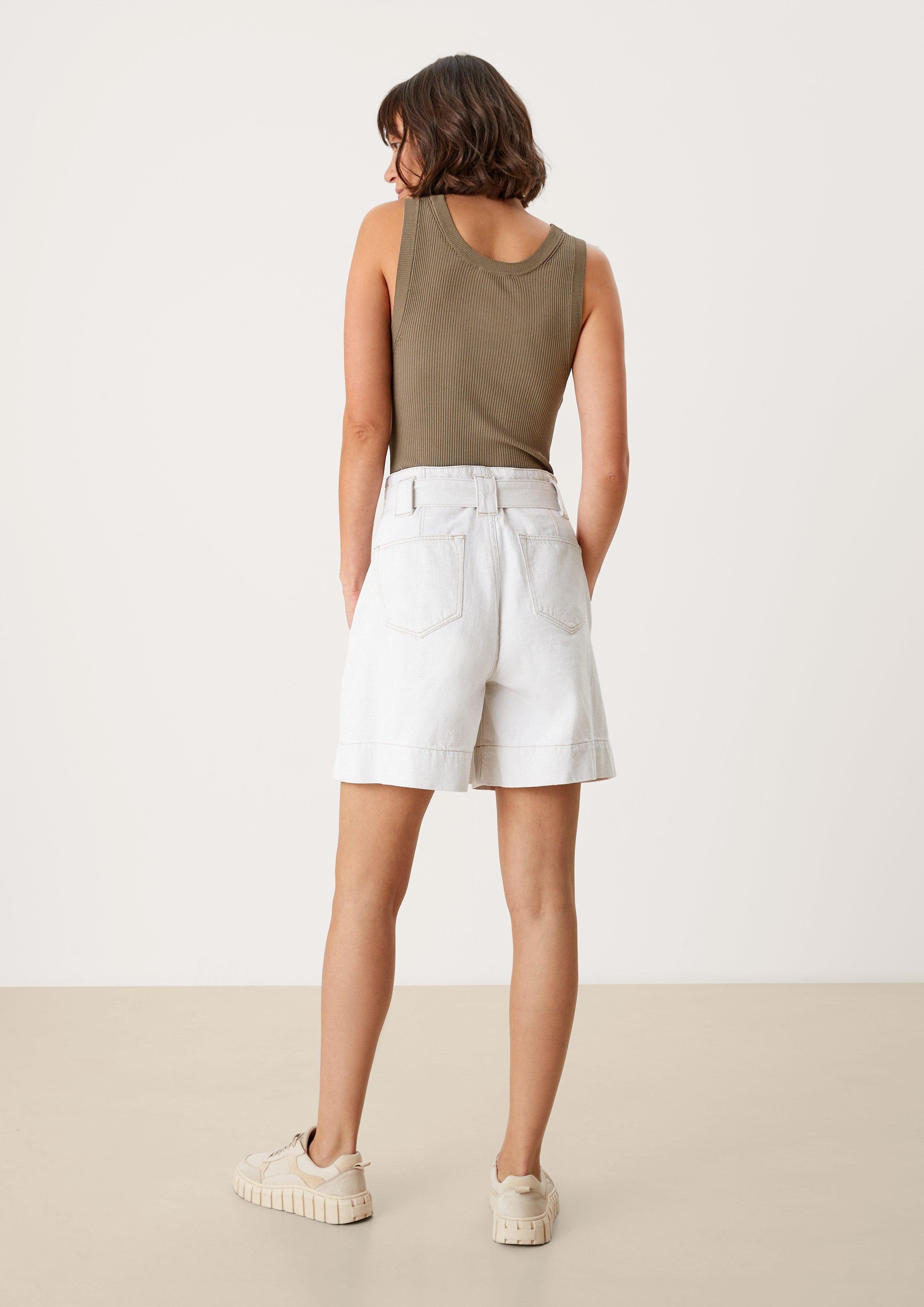 dusty olive s.Oliver Rippstoff Top Pullunder aus