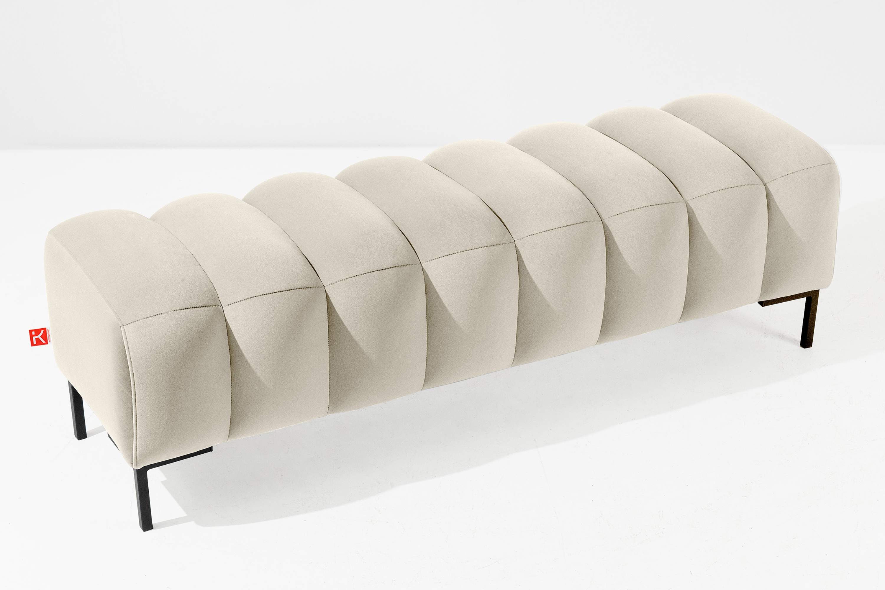 KONSIMO® Polsterbank Bettbank PECCO, Metallbeinen, hergestellt in der EU, h günstig online kaufen