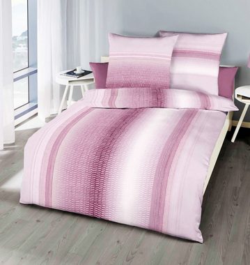 Bettwäsche Kaeppel Mako Satin Bettwäsche 2 tlg. 155x220cm Return Rosenholz Rosé, Kaeppel, Mako-Satin, 2 teilig, Schlangenhaut - Optik, elgante Ganzjahresbettwäsche