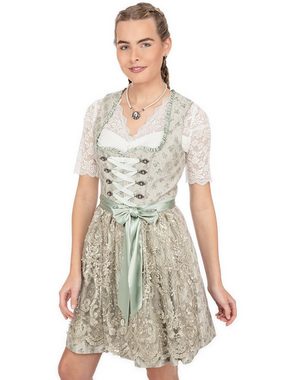 KRÜGER MADL & BUAM Trachtenkleid Mini Dirndl 2tlg. 50cm KALINDA hellgrün