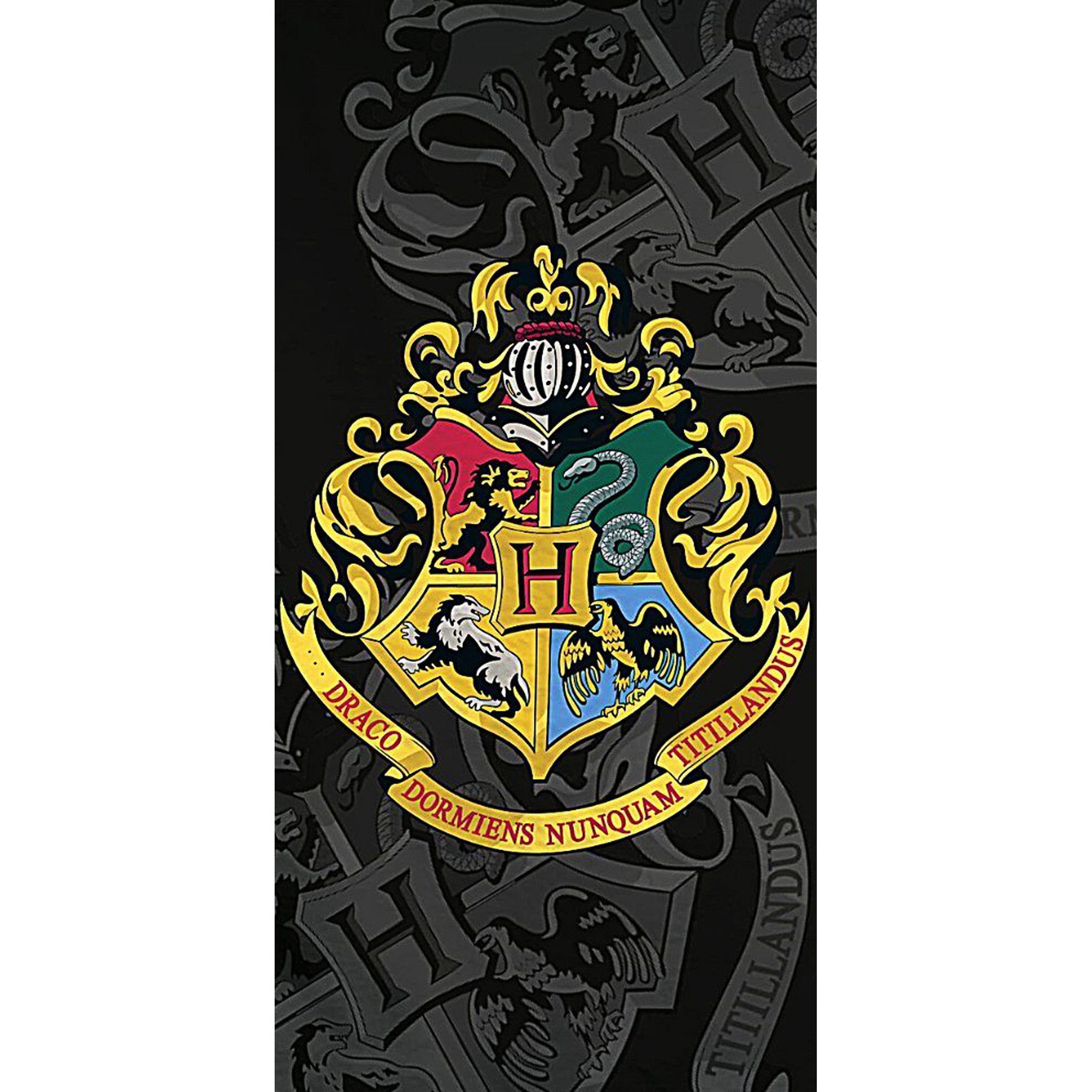 BERONAGE Strandtücher Harry Potter Badetuch Black Mirror 70x140, 100% Baumwolle (1-St), Frottee in Velours-Qualität