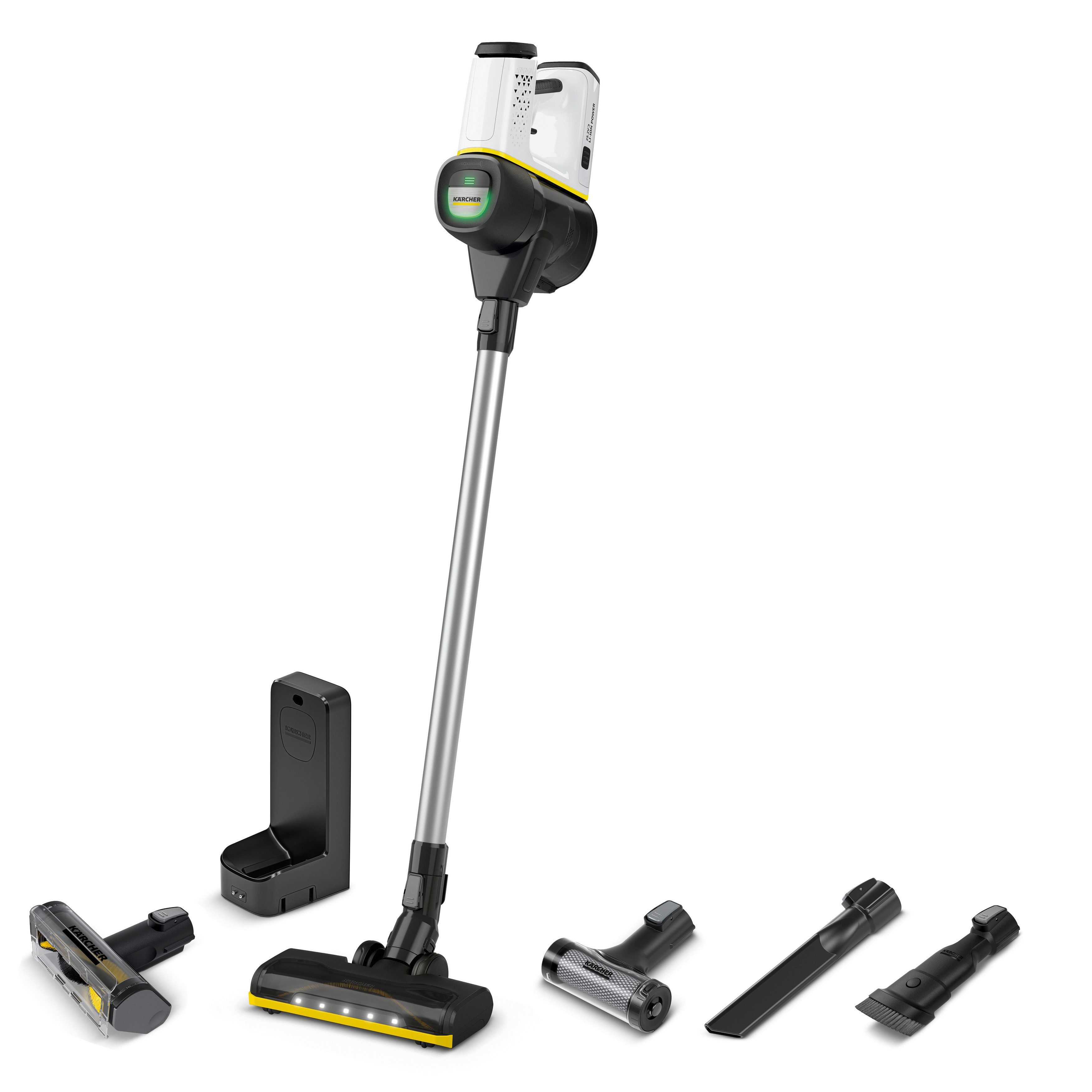 KÄRCHER Akku-Stielstaubsauger VC 6 Cordless ourFamily Pet, beutellos, beutellos, inkl. Akku und Wandhalterung mit Ladefunktion