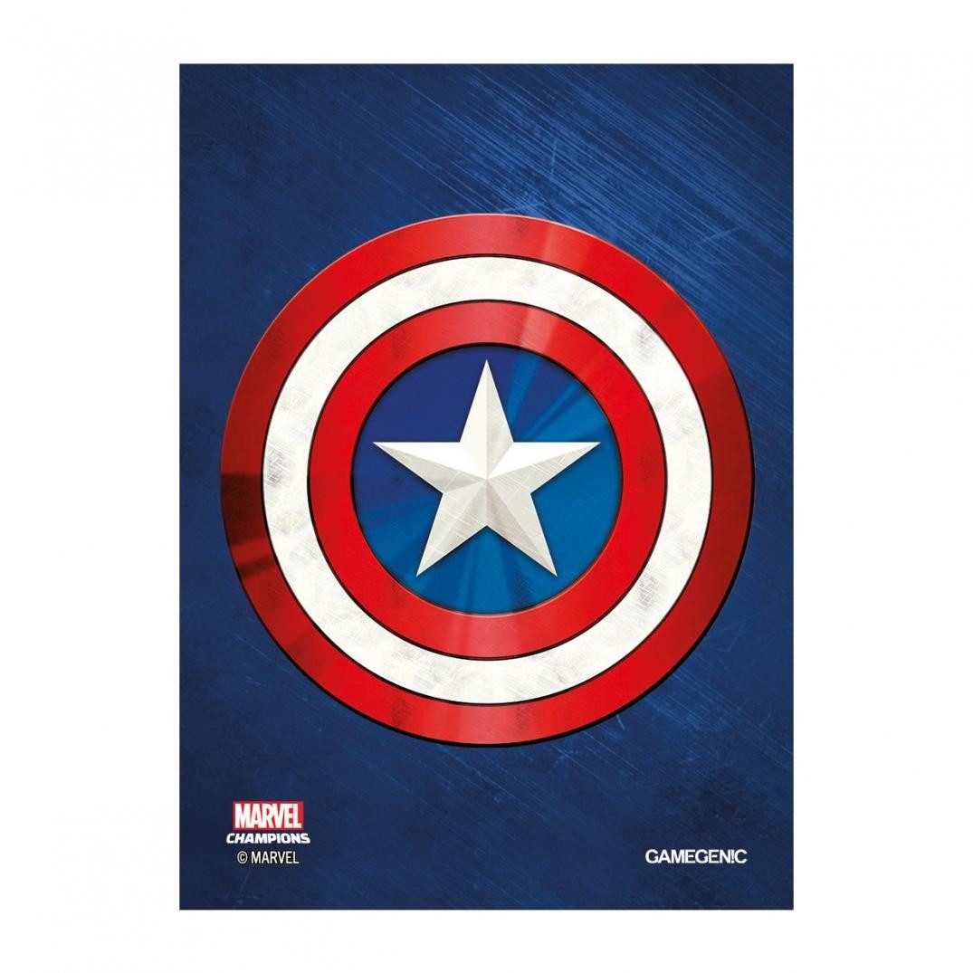 Gamegenic Spiel, MARVEL CHAMPIONS Art-Sleeves - Captain America - (Einzelpack)