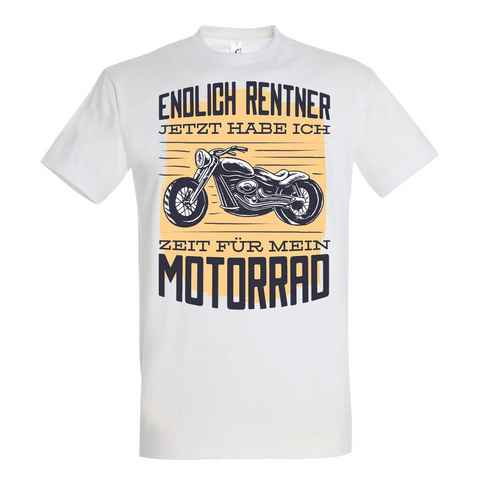 Youth Designz T-Shirt Endlich Rentner Und Zeit Für Mein Motorrad Herren Shirt mit trendigem Bike Frontprint