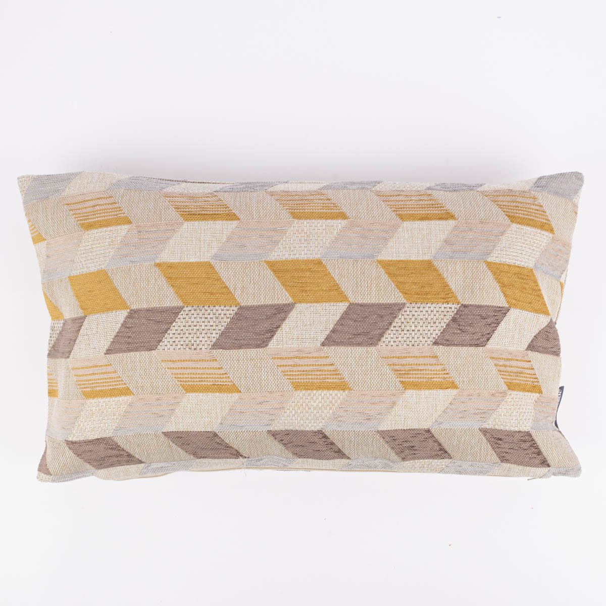 SCHÖNER LEBEN. Dekokissen Kissenhülle Mira Rechtecke schräg beige braun gel günstig online kaufen