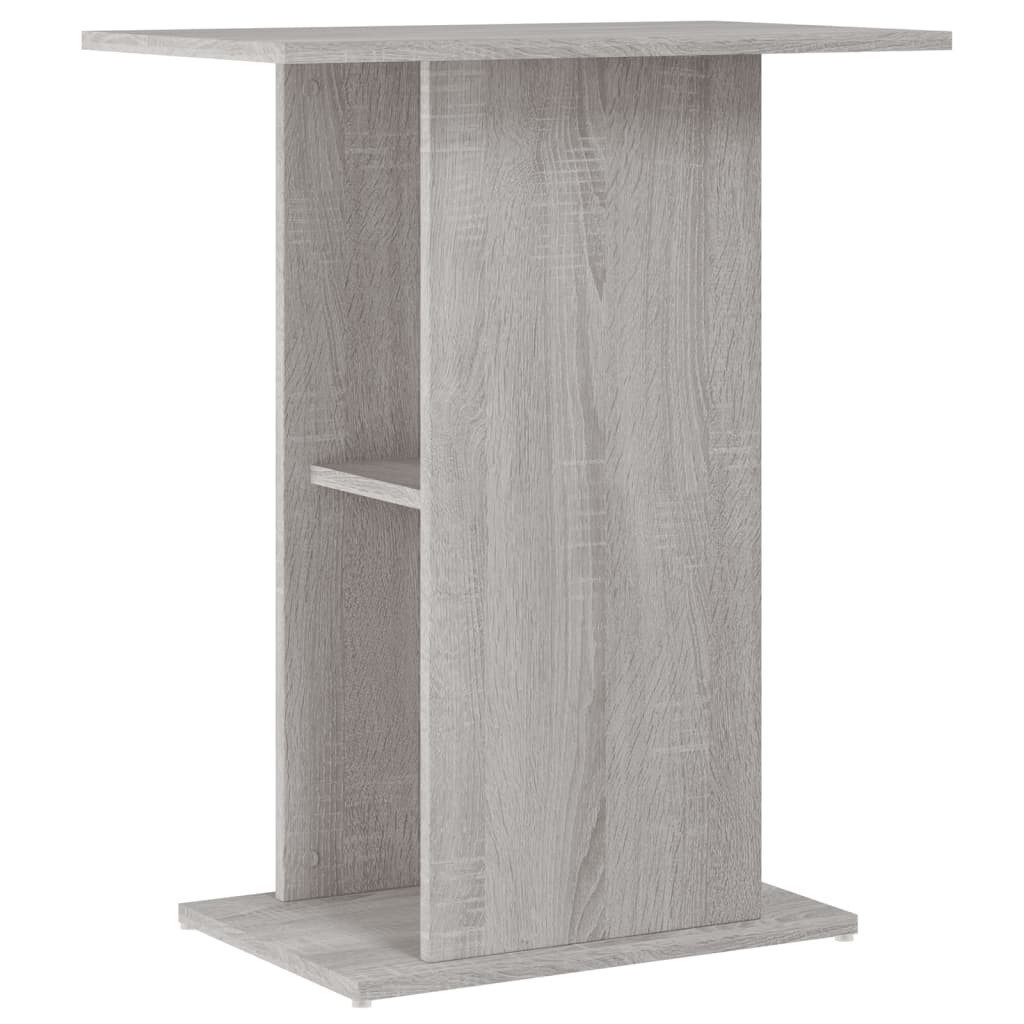 Aquariumunterschrank Aquariumständer Grau Sonoma 60,5x36x72,5 cm Holzwerkstoff