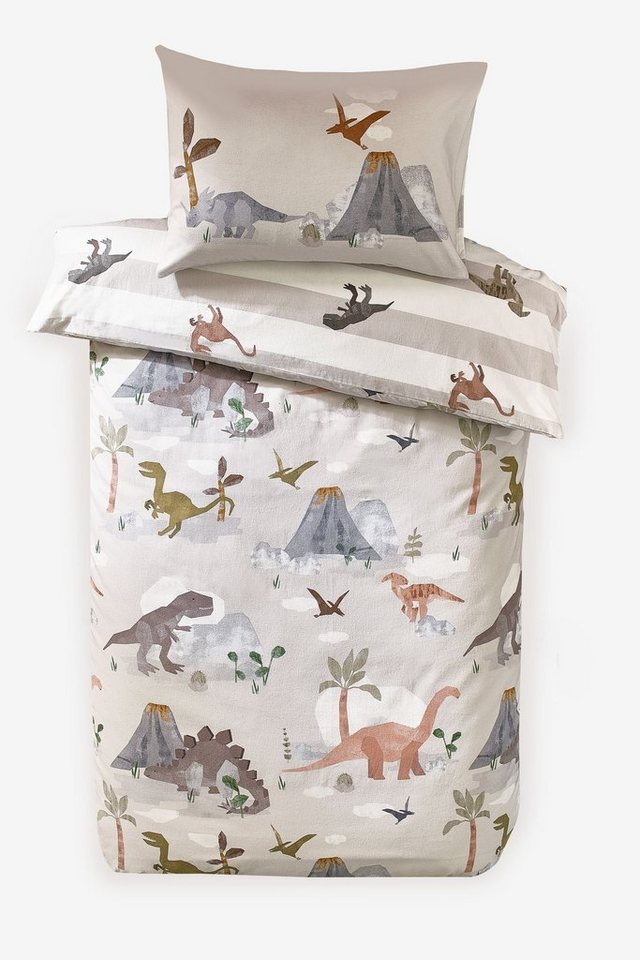 Bett-Set, Bettwäsche aus 100 % Baumwolle Dinosaurier-Print, Next, Bezug:  Baumwolle