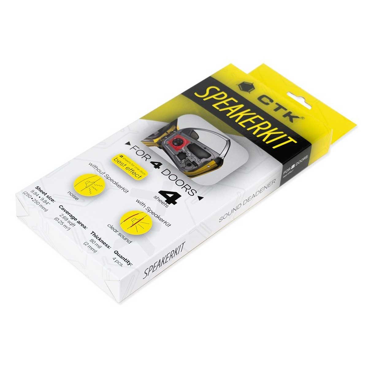 CTK Dämmplatte SPEAKERKIT Schalldämmendes Material 4 Stk. 2mm, 250 x 250mm,0,25qm