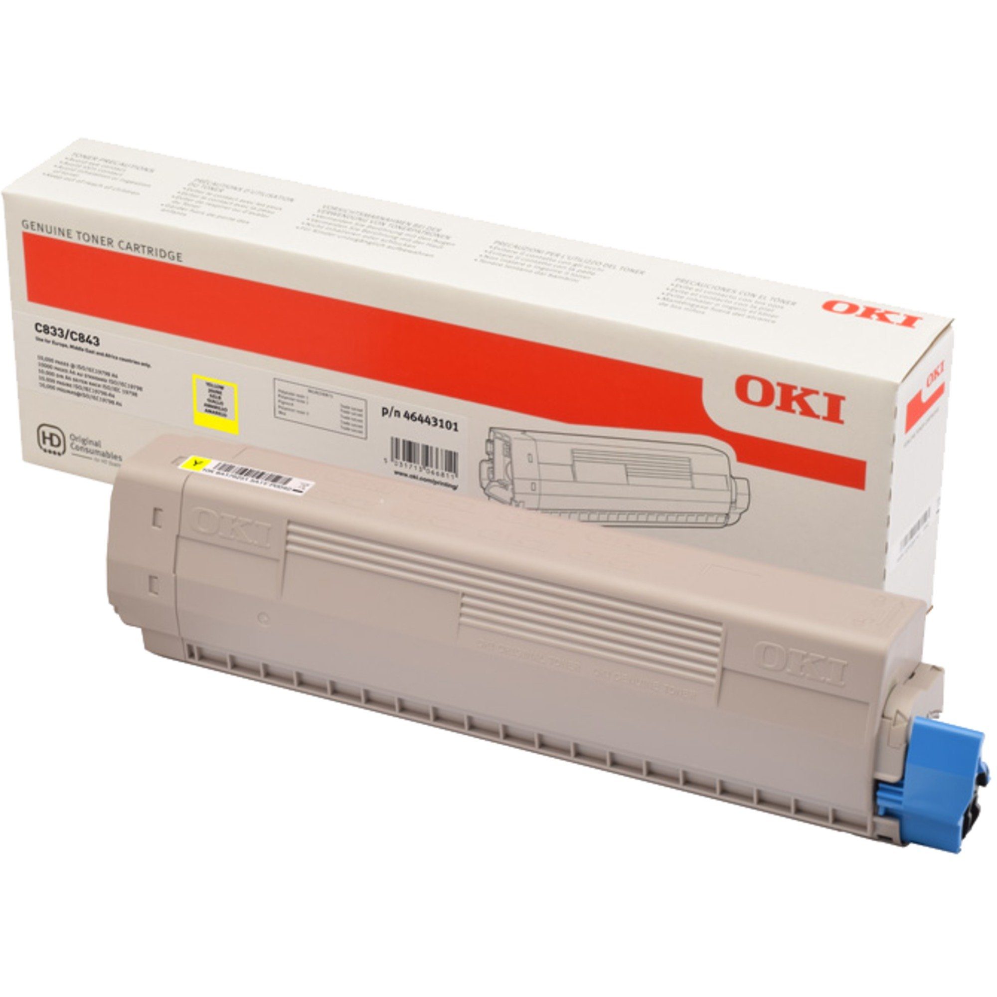 OKI Tonerkartusche OKI Toner gelb 46443101